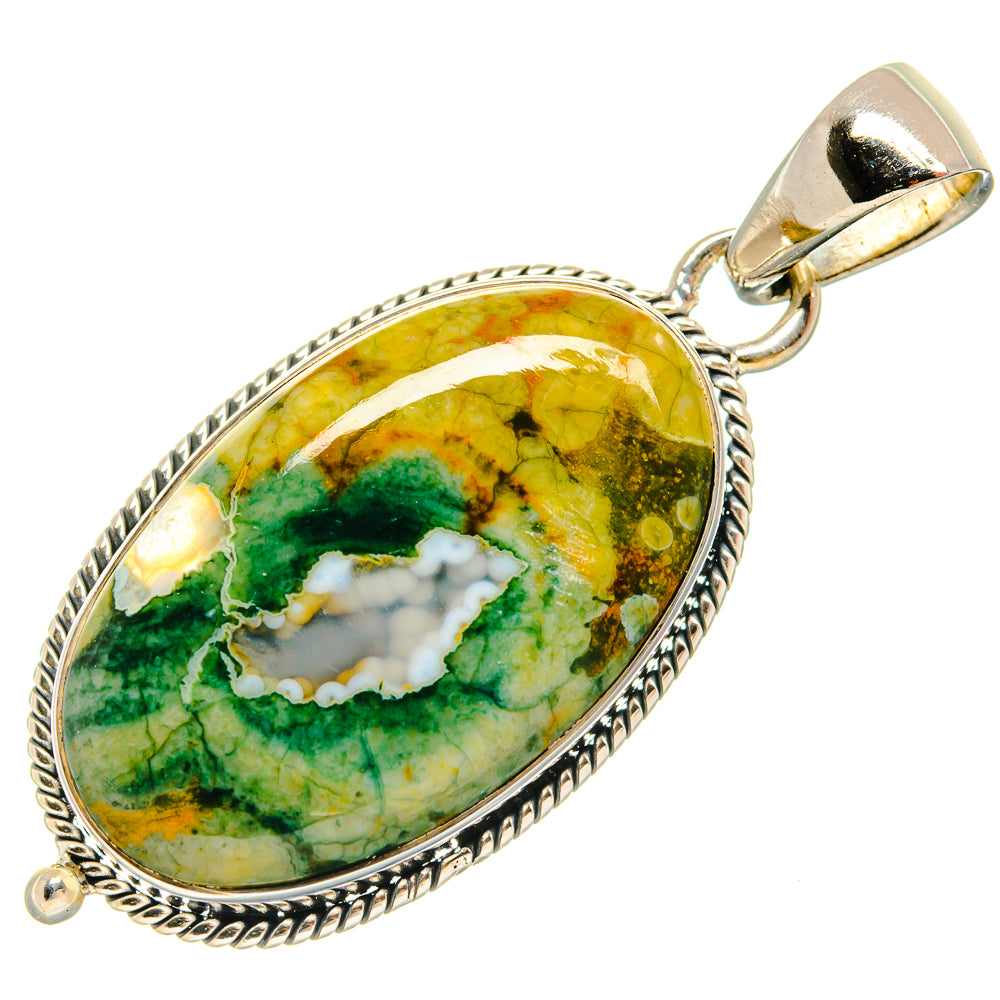 Rainforest Opal Pendants handcrafted by Anasilvercos - PD25644 - Photo 2