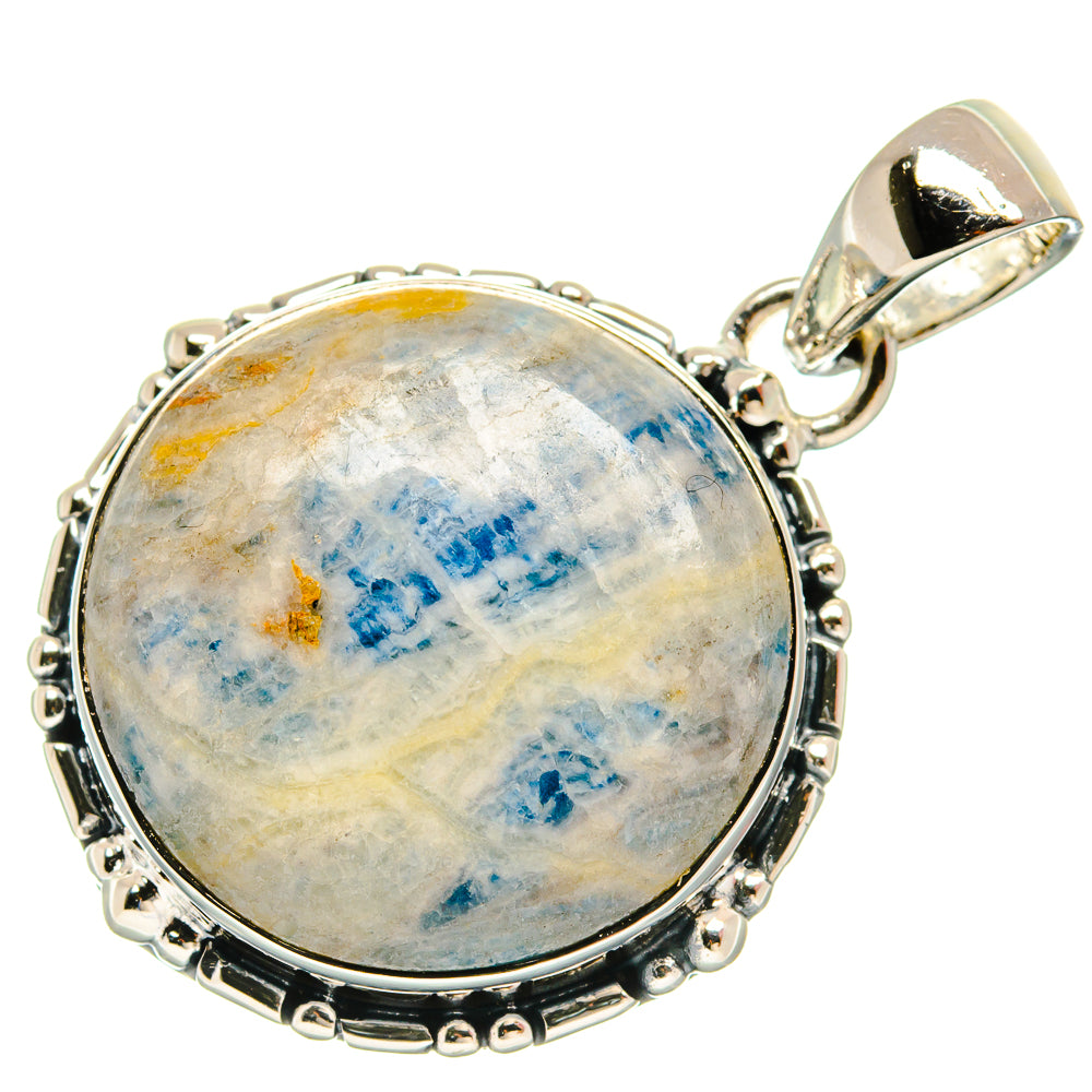 Blue Scheelite Pendants handcrafted by Anasilvercos - PD25651 - Photo 2