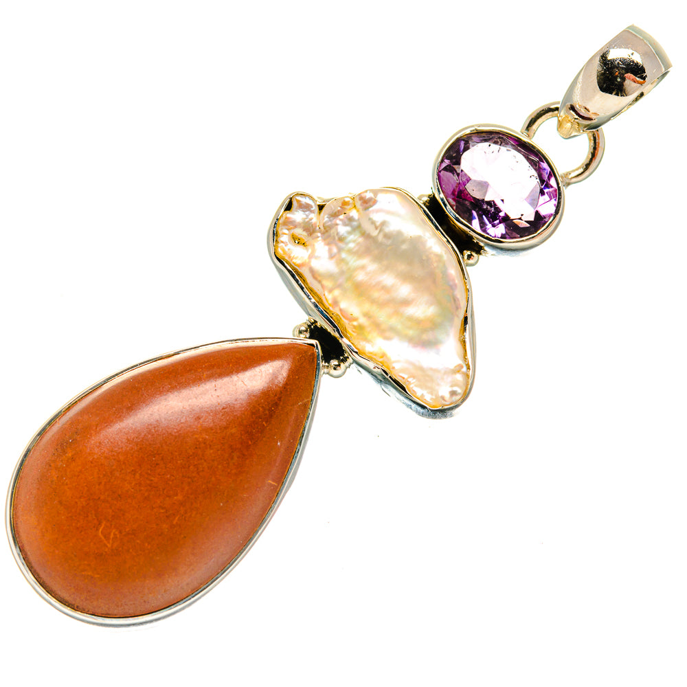 Red Jasper Pendants handcrafted by Anasilvercos - PD25656 - Photo 2