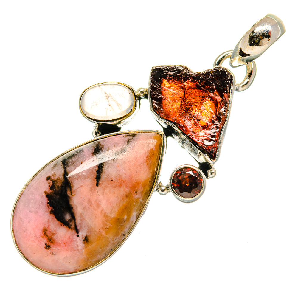 Rhodonite Pendants handcrafted by Anasilvercos - PD25658 - Photo 2