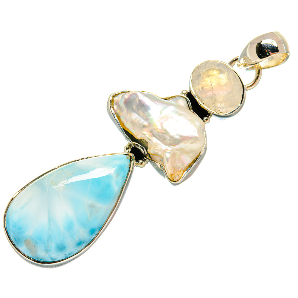 Larimar Pendants handcrafted by Anasilvercos - PD25660 - Photo 2
