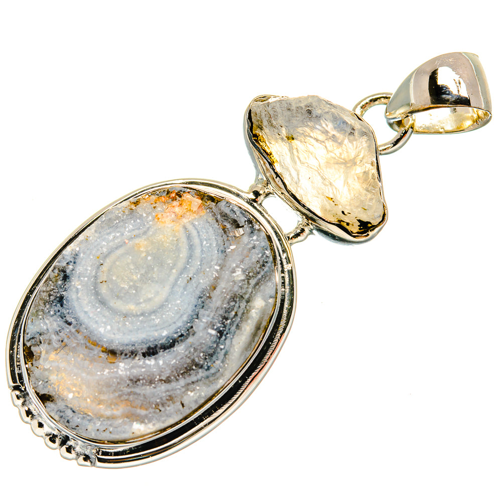 Desert Druzy Pendants handcrafted by Anasilvercos - PD25662 - Photo 2