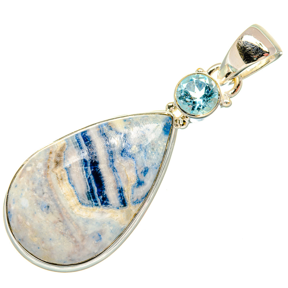 Blue Scheelite Pendants handcrafted by Anasilvercos - PD25664 - Photo 2