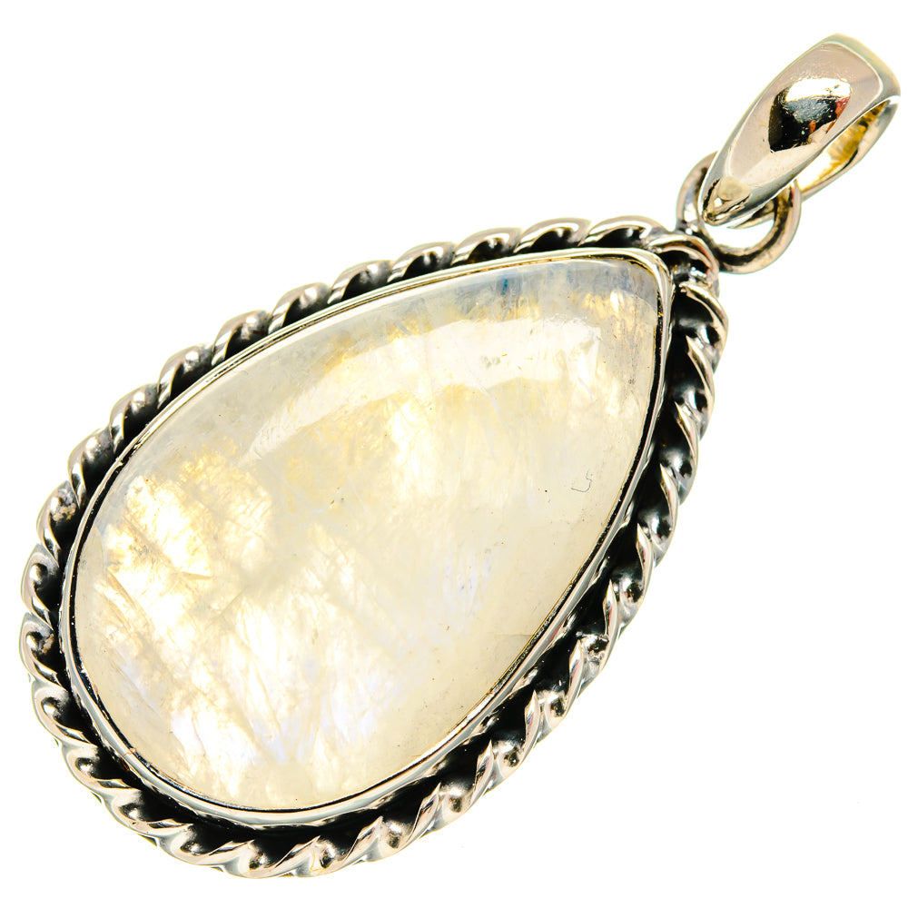 Rainbow Moonstone Pendants handcrafted by Anasilvercos - PD25678 - Photo 2