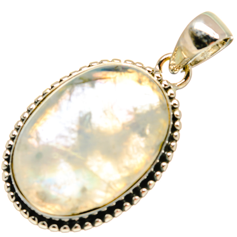 Rainbow Moonstone Pendants handcrafted by Anasilvercos - PD25679 - Photo 2