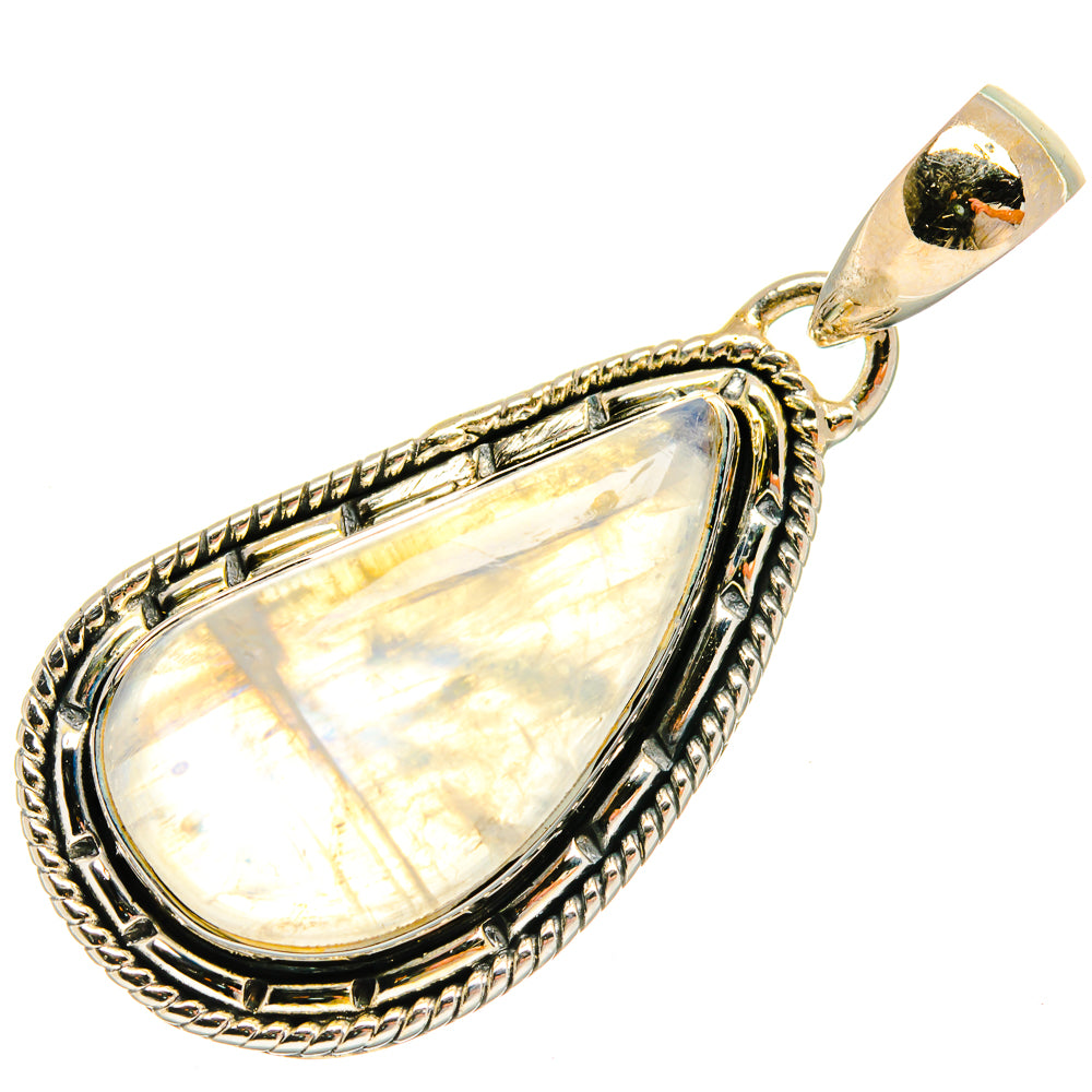 Rainbow Moonstone Pendants handcrafted by Anasilvercos - PD25680 - Photo 2