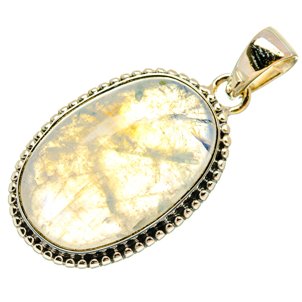Rainbow Moonstone Pendants handcrafted by Anasilvercos - PD25686 - Photo 2