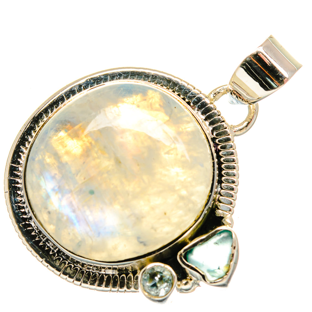 Rainbow Moonstone Pendants handcrafted by Anasilvercos - PD25687 - Photo 2