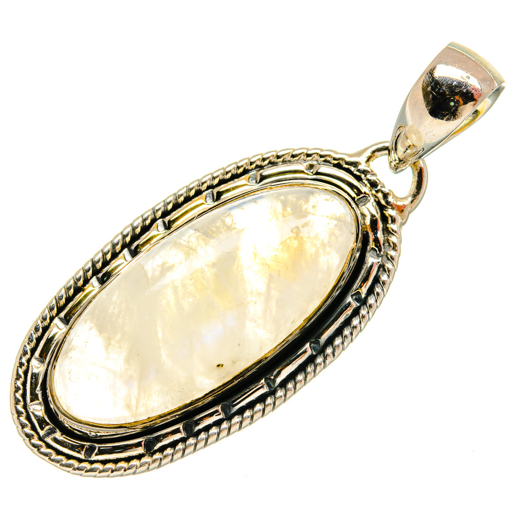 Rainbow Moonstone Pendants handcrafted by Anasilvercos - PD25688 - Photo 2