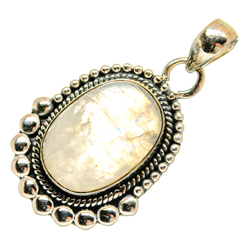 Rainbow Moonstone Pendants handcrafted by Anasilvercos - PD25689 - Photo 2