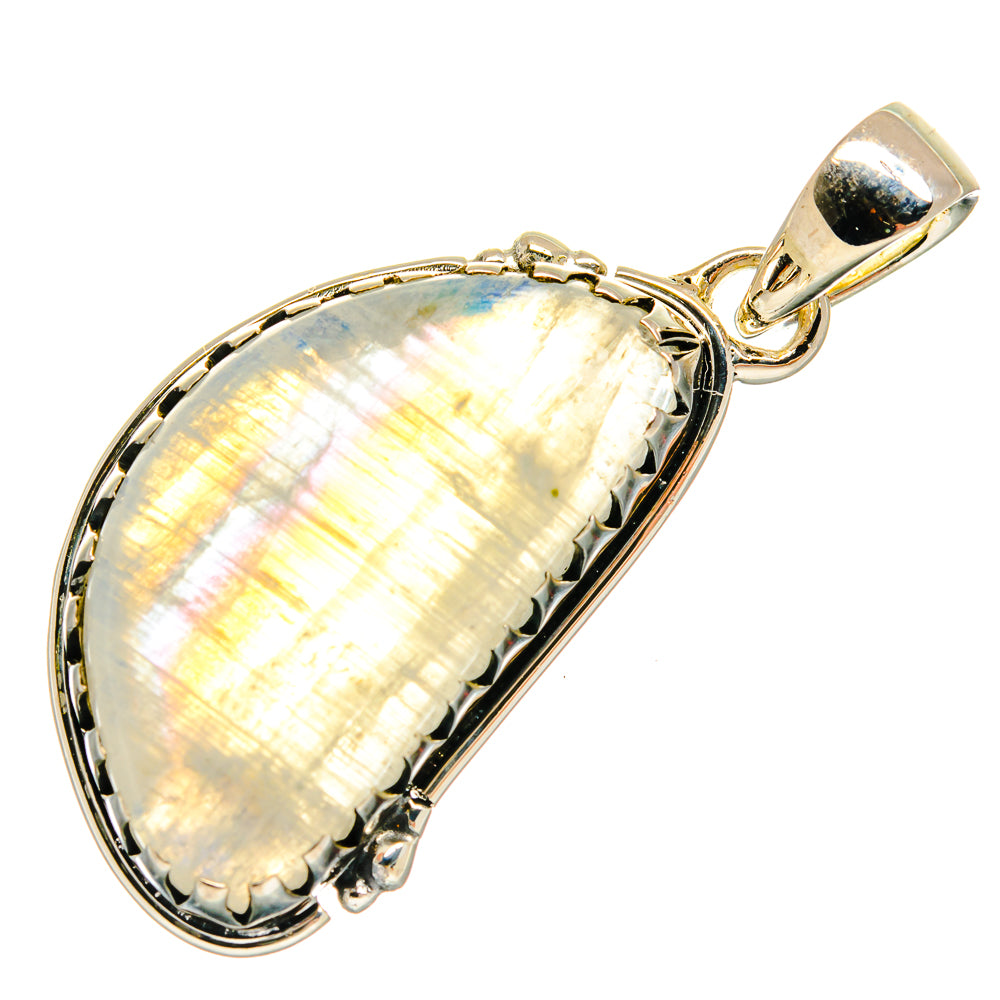 Rainbow Moonstone Pendants handcrafted by Anasilvercos - PD25690 - Photo 2