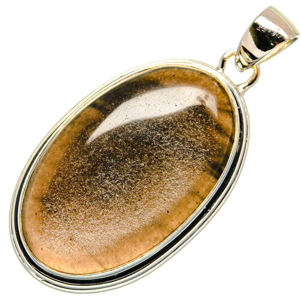 Gold Sheen Obsidian Pendants handcrafted by Anasilvercos - PD25724 - Photo 2