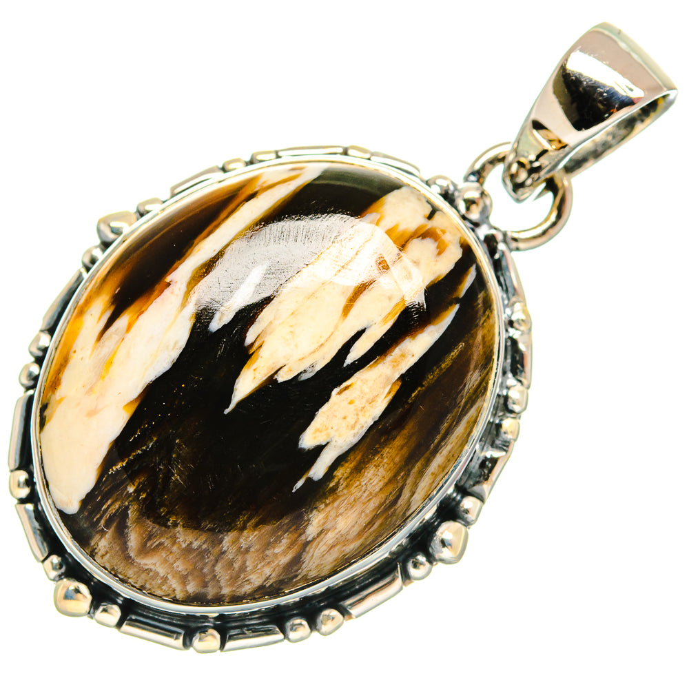 Peanut Wood Jasper Pendants handcrafted by Anasilvercos - PD25737 - Photo 2