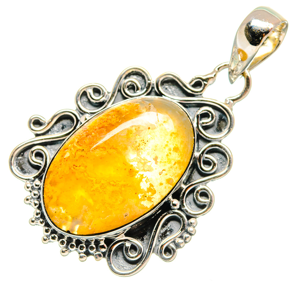 Plume Agate Pendants handcrafted by Anasilvercos - PD25743 - Photo 2