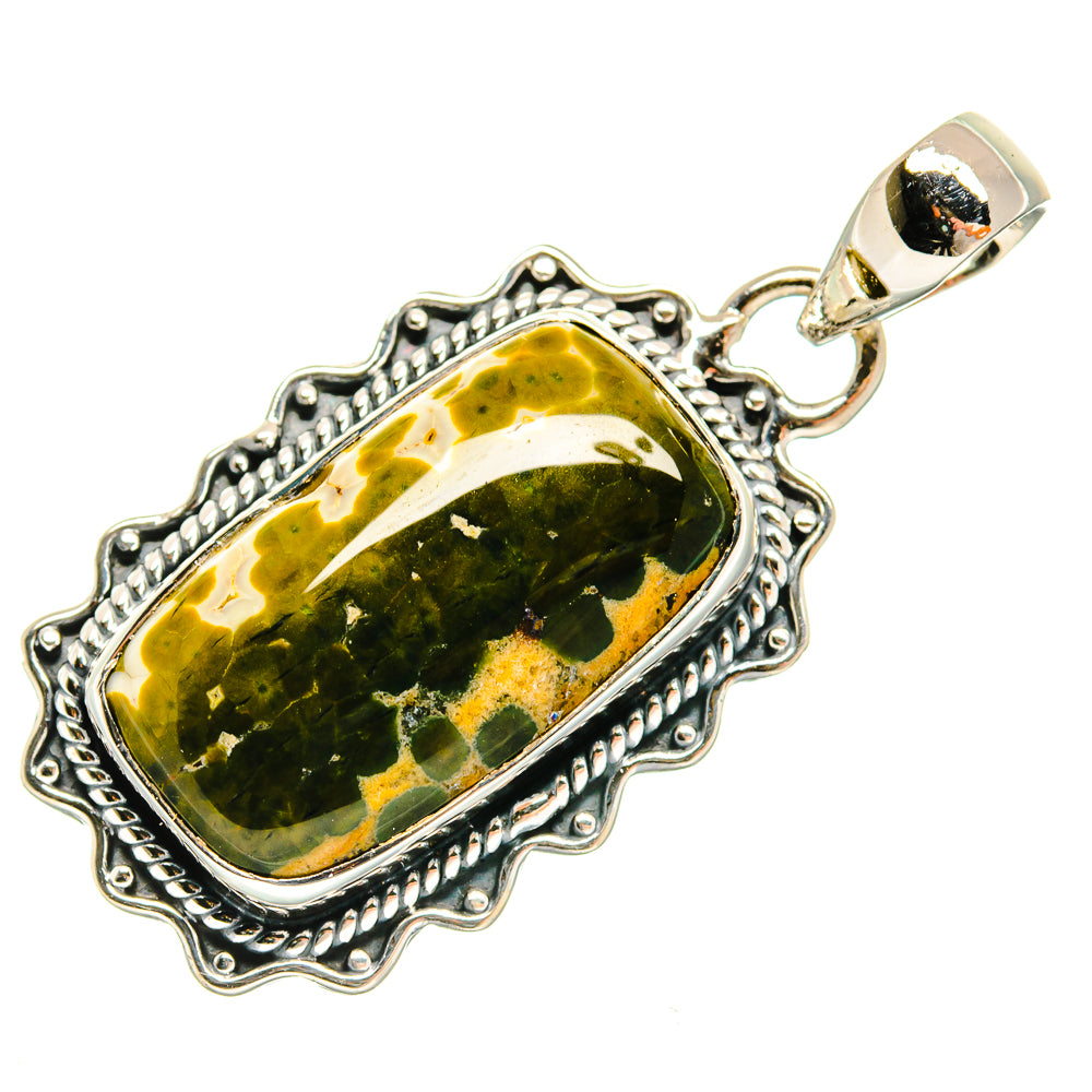 Ocean Jasper Pendants handcrafted by Anasilvercos - PD25747 - Photo 2
