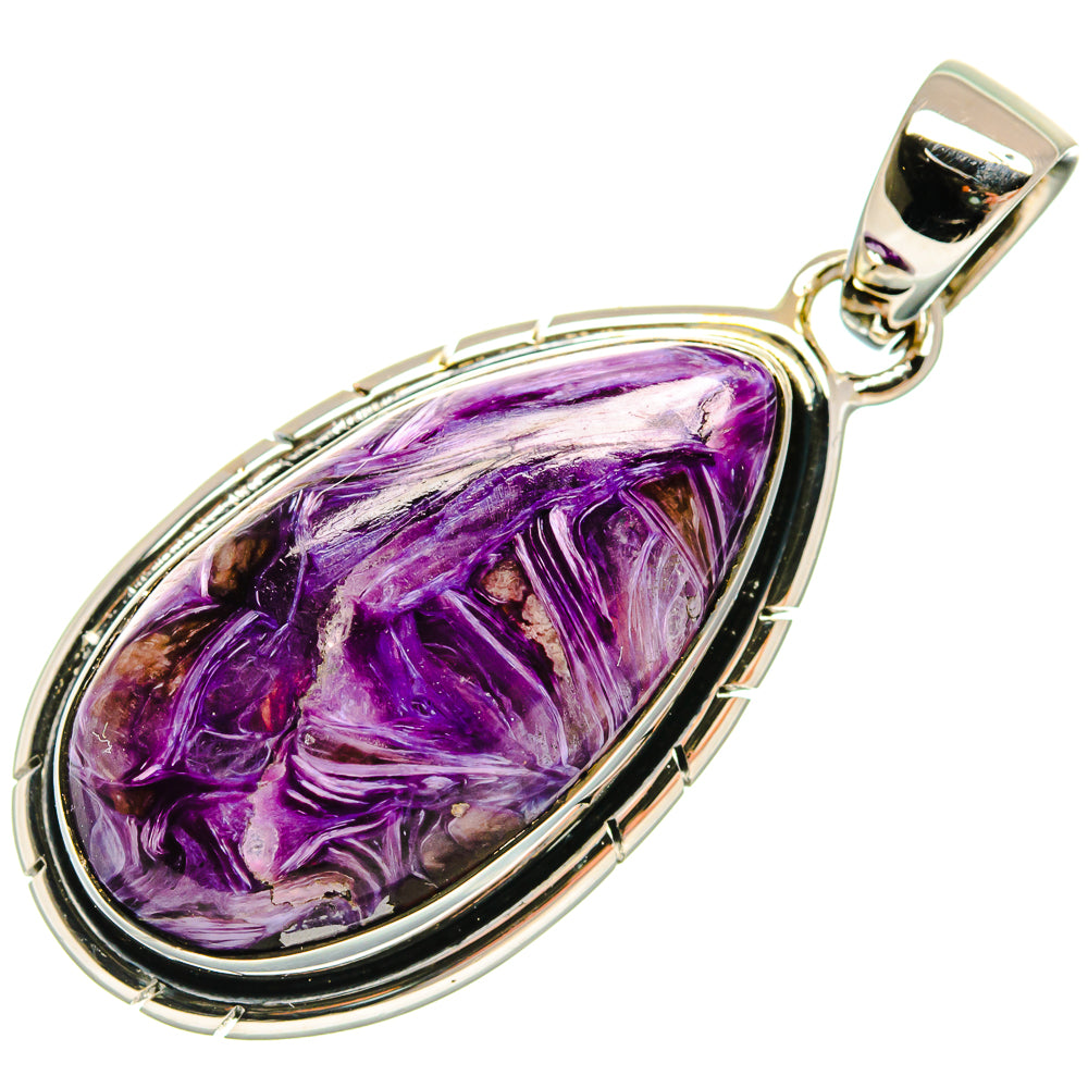 Charoite Pendants handcrafted by Anasilvercos - PD25753 - Photo 2