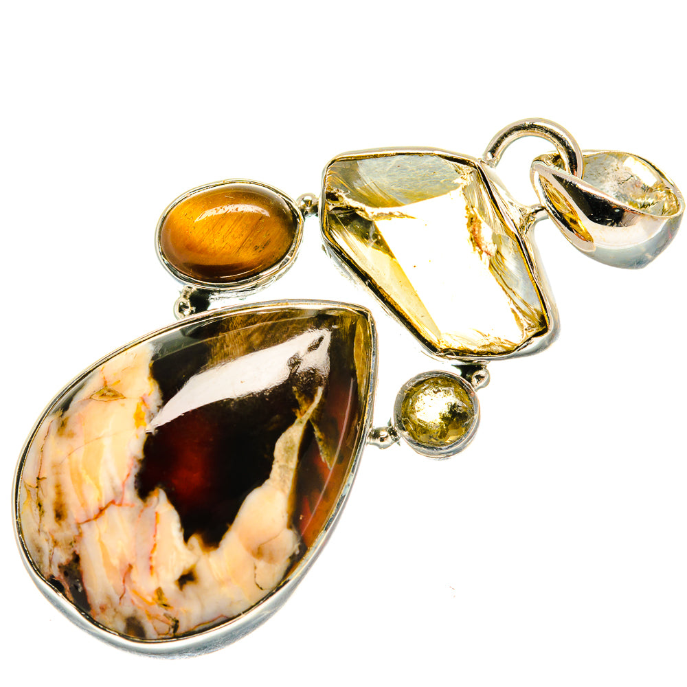 Peanut Wood Jasper Pendants handcrafted by Anasilvercos - PD25769 - Photo 2