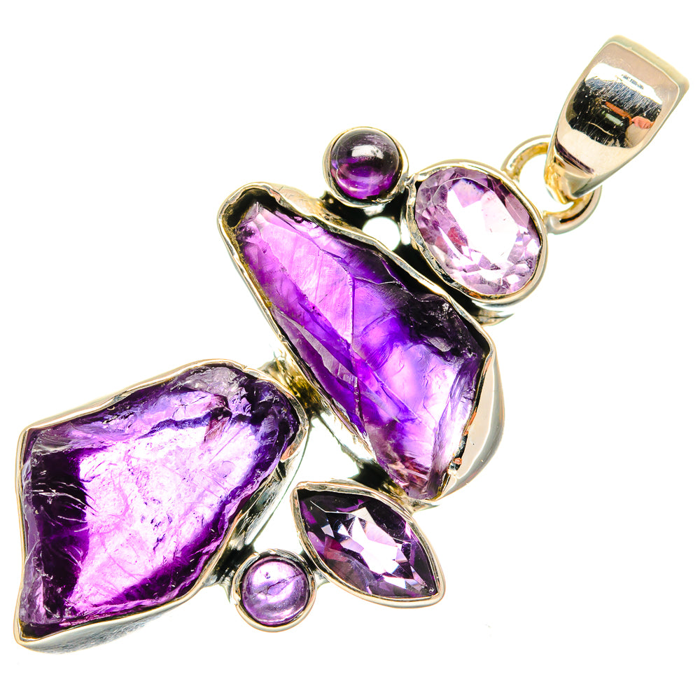 Amethyst Pendants handcrafted by Anasilvercos - PD25774 - Photo 2