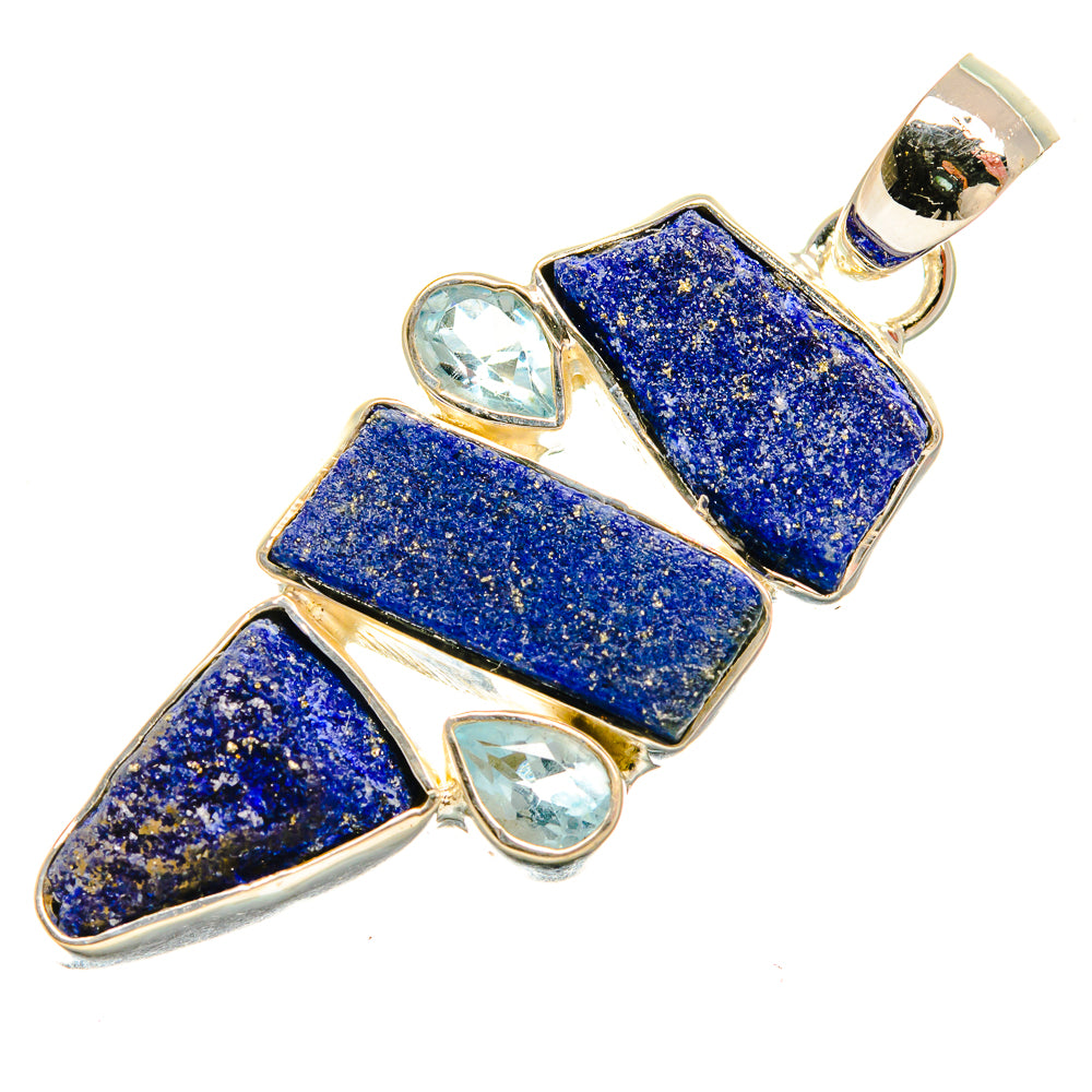 Lapis Lazuli Pendants handcrafted by Anasilvercos - PD25775 - Photo 2