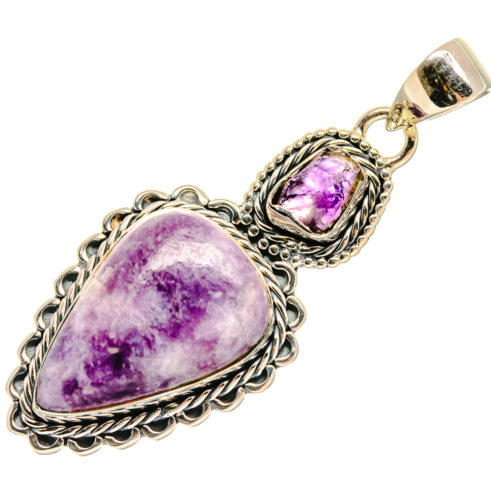 Lepidolite Pendants handcrafted by Anasilvercos - PD25787 - Photo 2