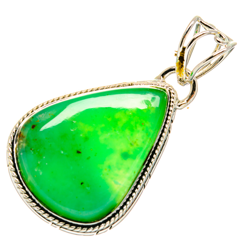 Chrysoprase Pendants handcrafted by Anasilvercos - PD25796 - Photo 2