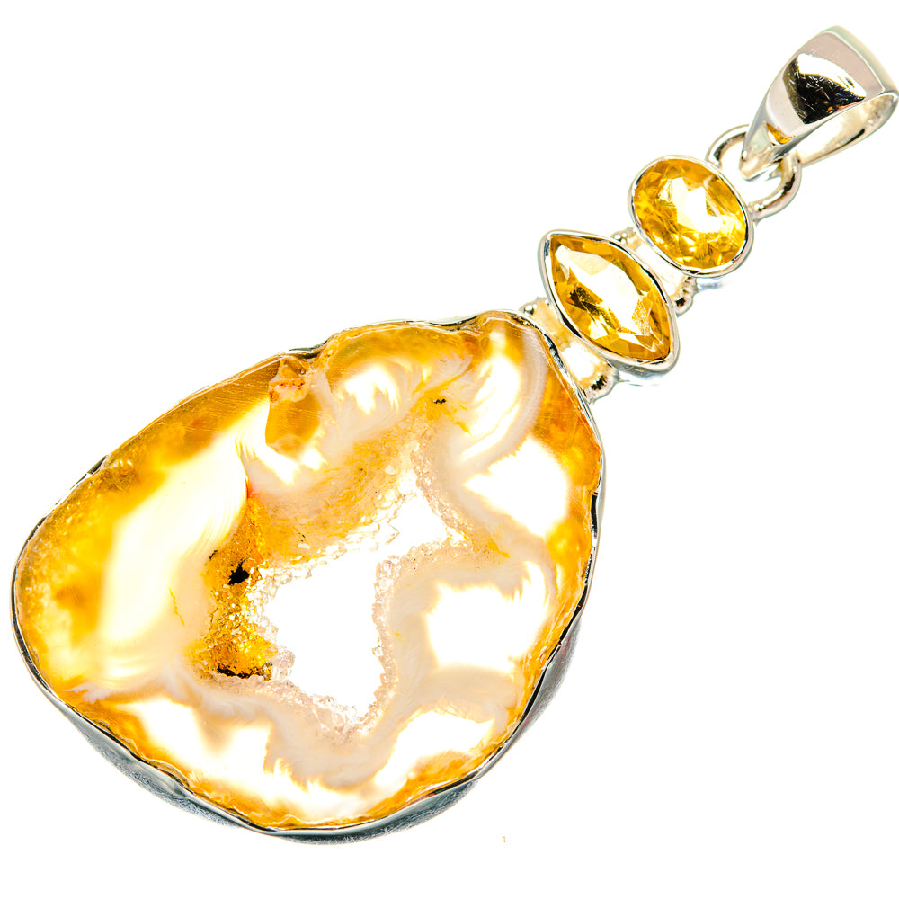 Occo Geode Pendants handcrafted by Anasilvercos - PD25816 - Photo 2