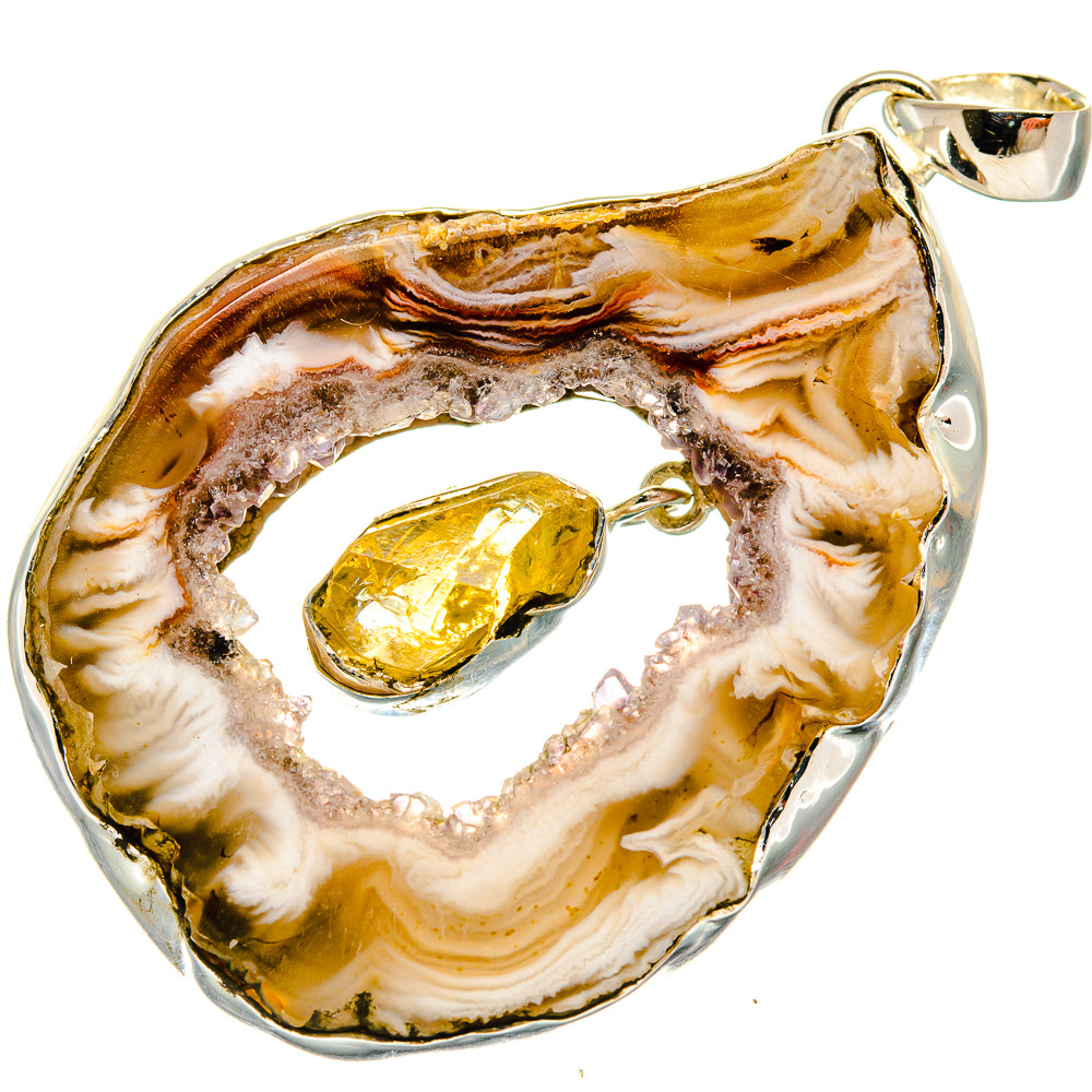 Occo Geode Pendants handcrafted by Anasilvercos - PD25819 - Photo 2