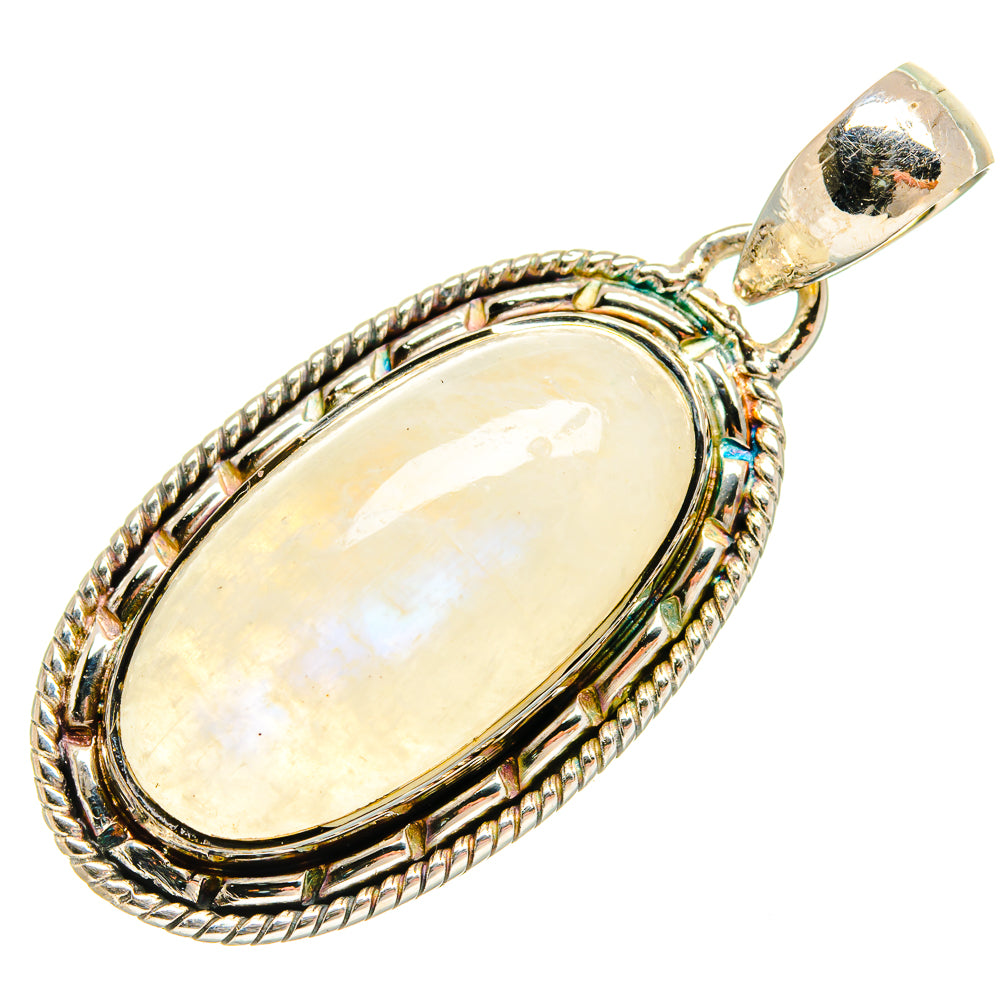 Rainbow Moonstone Pendants handcrafted by Anasilvercos - PD25827 - Photo 2