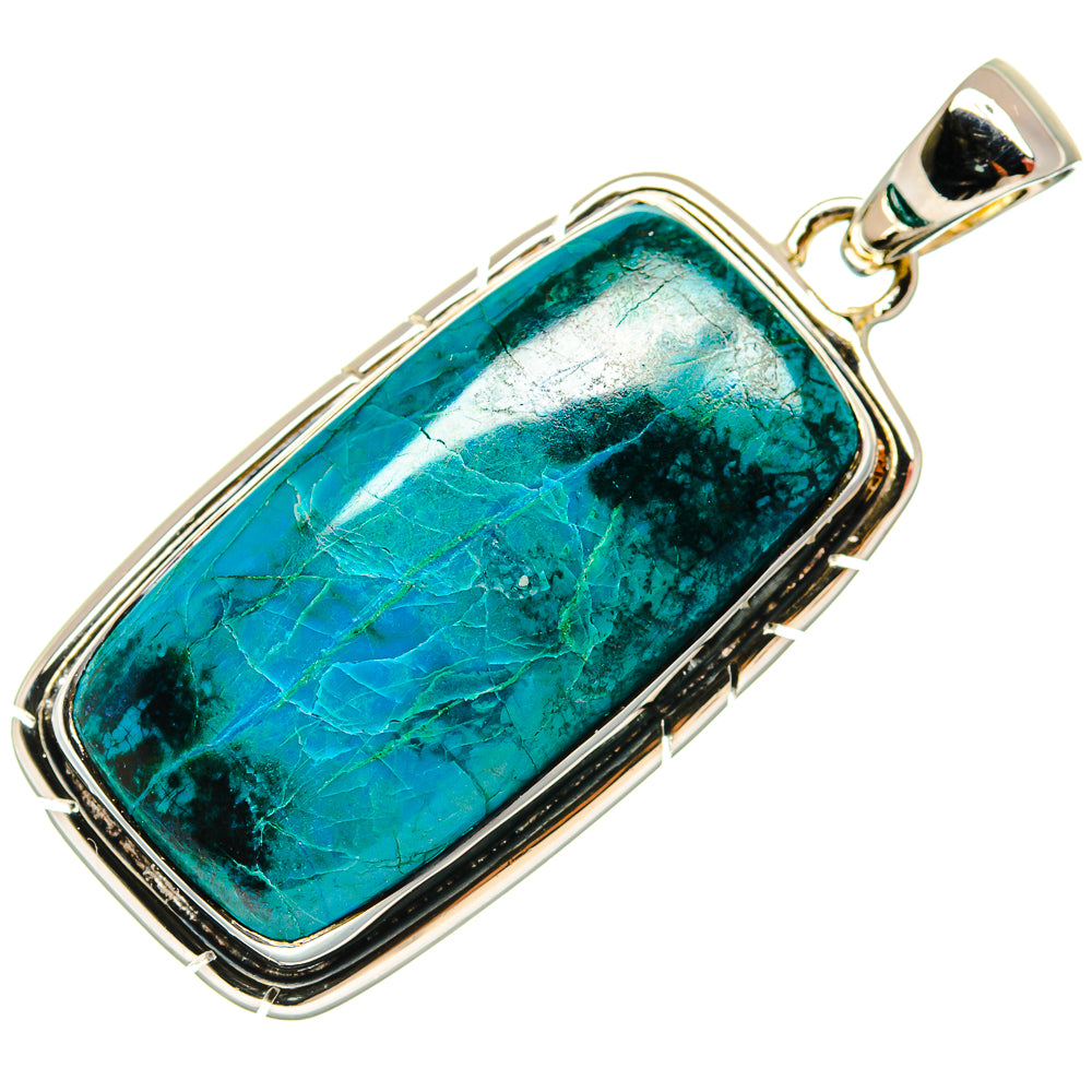 Chrysocolla Pendants handcrafted by Anasilvercos - PD25842 - Photo 2