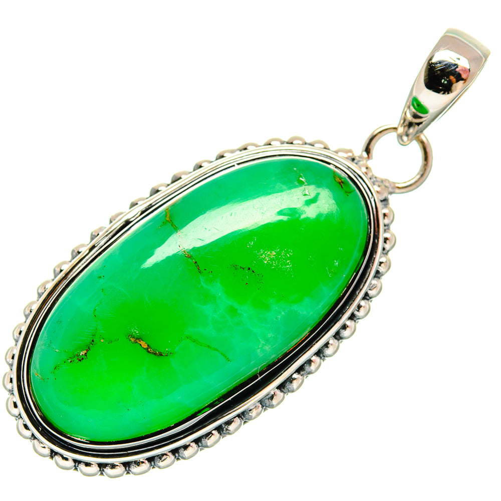 Chrysoprase Pendants handcrafted by Anasilvercos - PD25864 - Photo 2