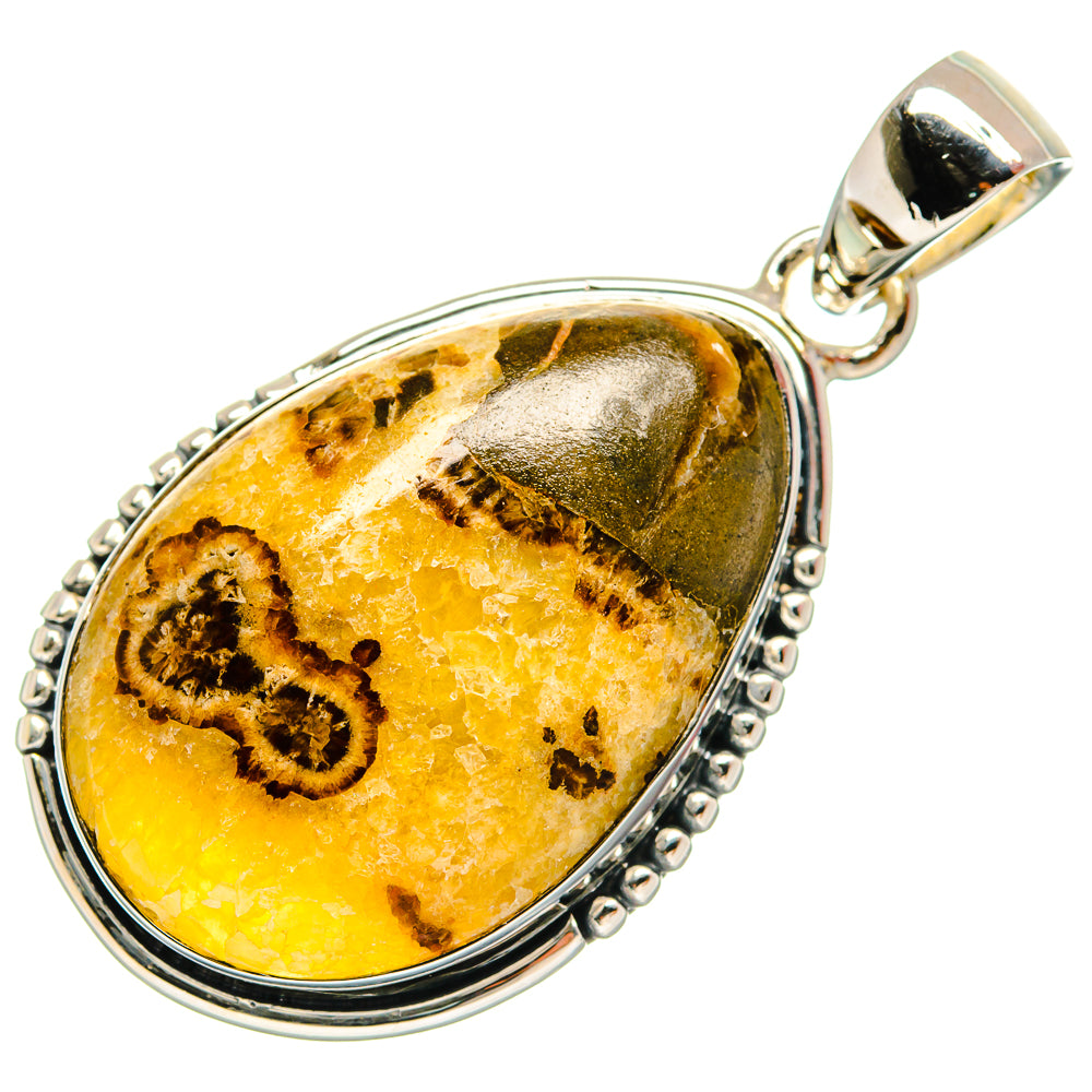Septarian Nodule Pendants handcrafted by Anasilvercos - PD25873 - Photo 2