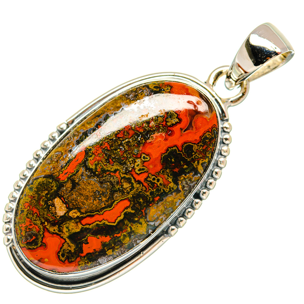 Moroccan Agate Pendants handcrafted by Anasilvercos - PD25886 - Photo 2