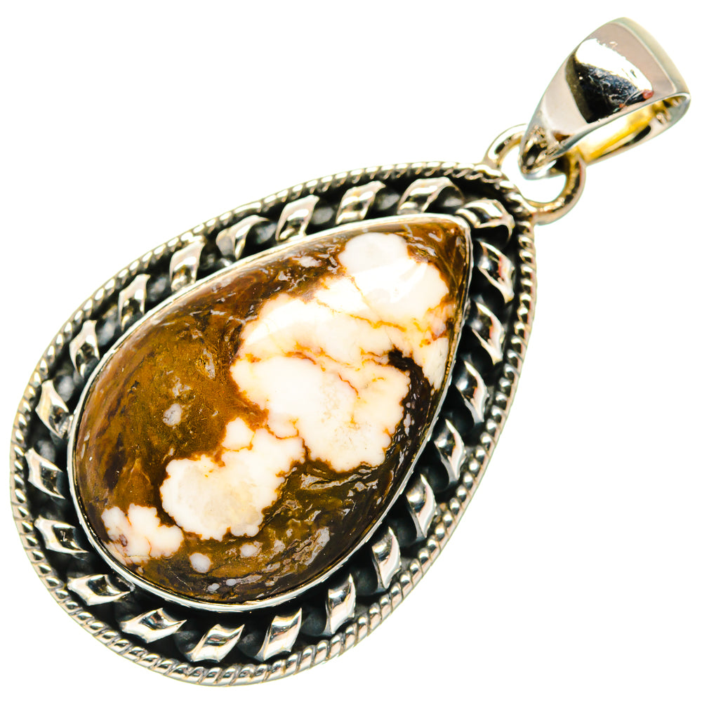 Peanut Wood Jasper Pendants handcrafted by Anasilvercos - PD25898 - Photo 2