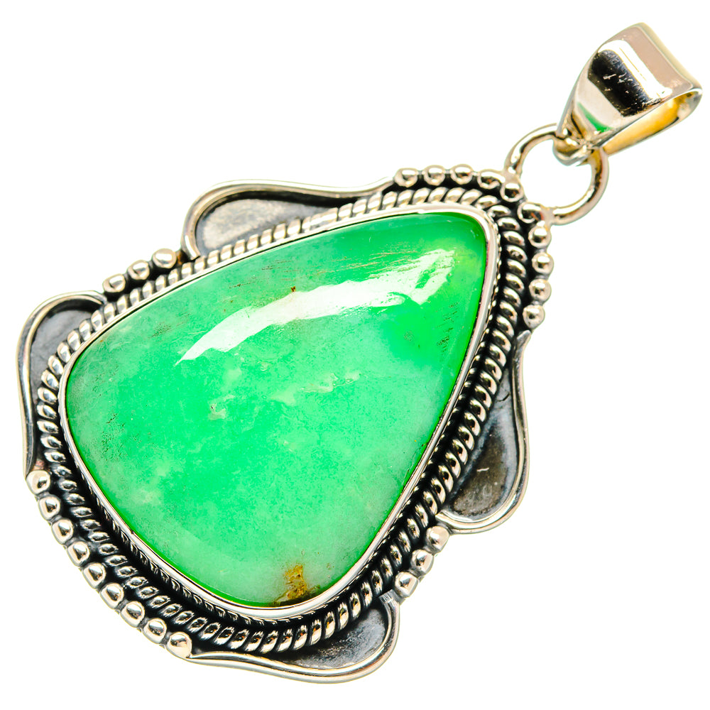 Chrysoprase Pendants handcrafted by Anasilvercos - PD25911 - Photo 2