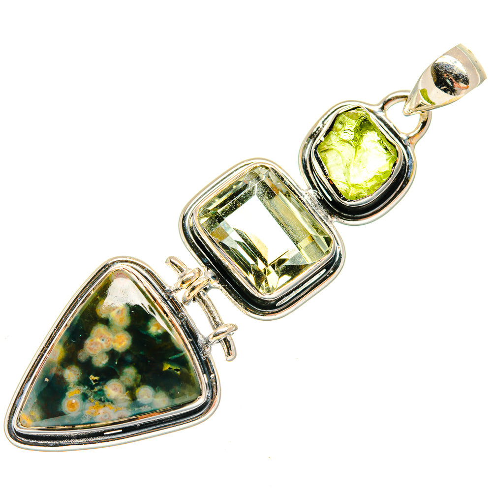 Ocean Jasper Pendants handcrafted by Anasilvercos - PD25919 - Photo 2