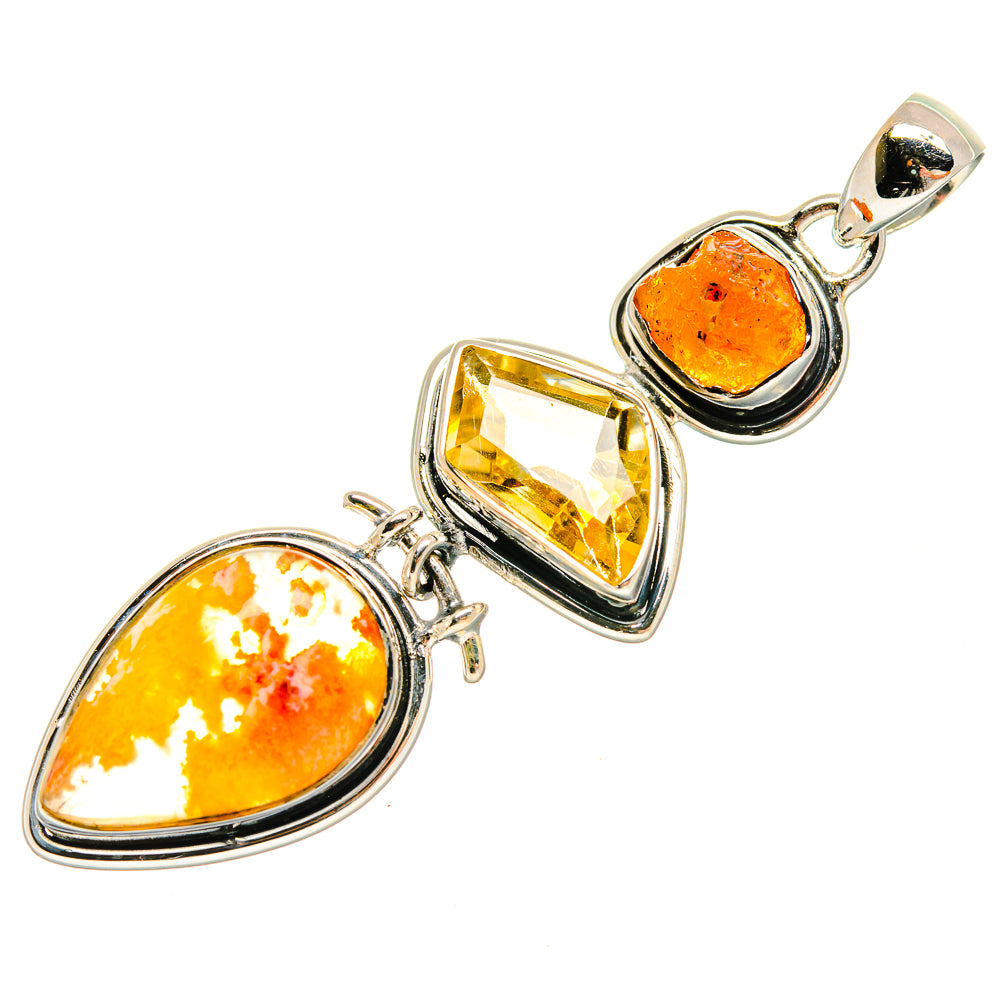 Plume Agate Pendants handcrafted by Anasilvercos - PD25923 - Photo 2