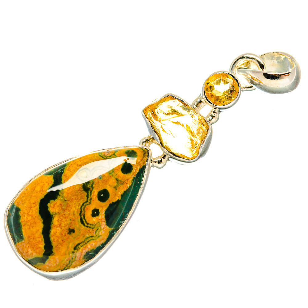 Ocean Jasper Pendants handcrafted by Anasilvercos - PD25938 - Photo 2