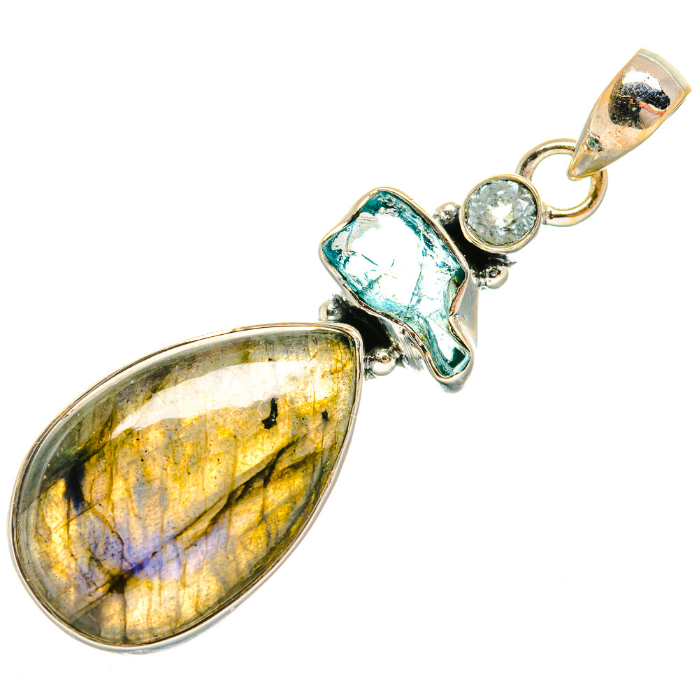 Labradorite Pendants handcrafted by Anasilvercos - PD25953 - Photo 2