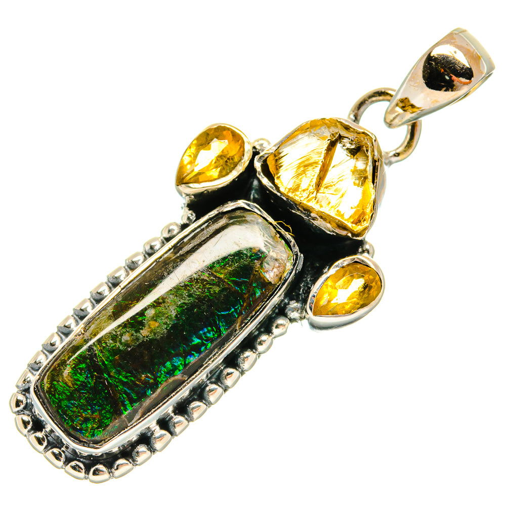 Ammolite Pendants handcrafted by Anasilvercos - PD25957