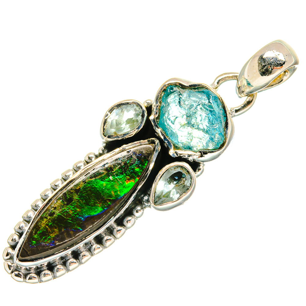 Ammolite Pendants handcrafted by Anasilvercos - PD25961