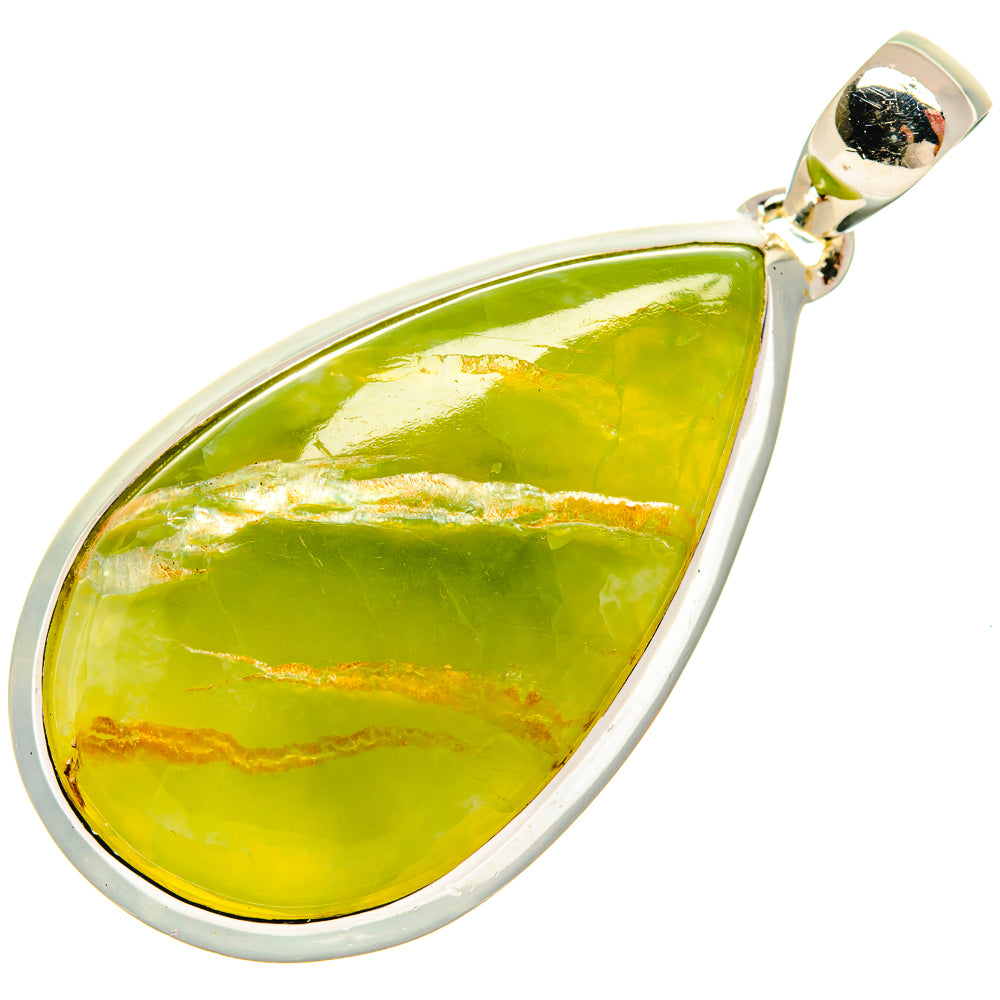 African Green Opal Pendants handcrafted by Anasilvercos - PD25980 - Photo 2