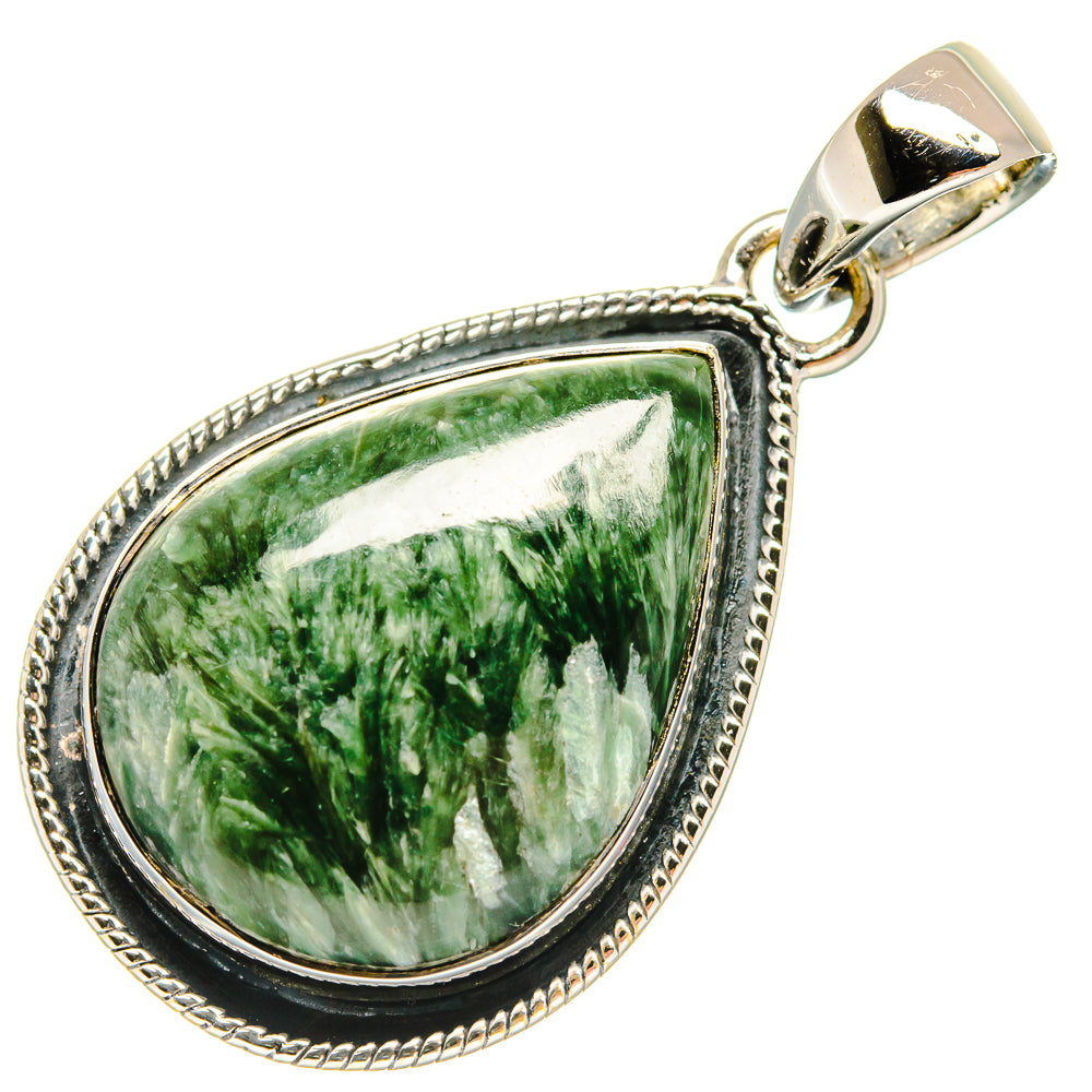 Seraphinite Pendants handcrafted by Anasilvercos - PD25983 - Photo 2