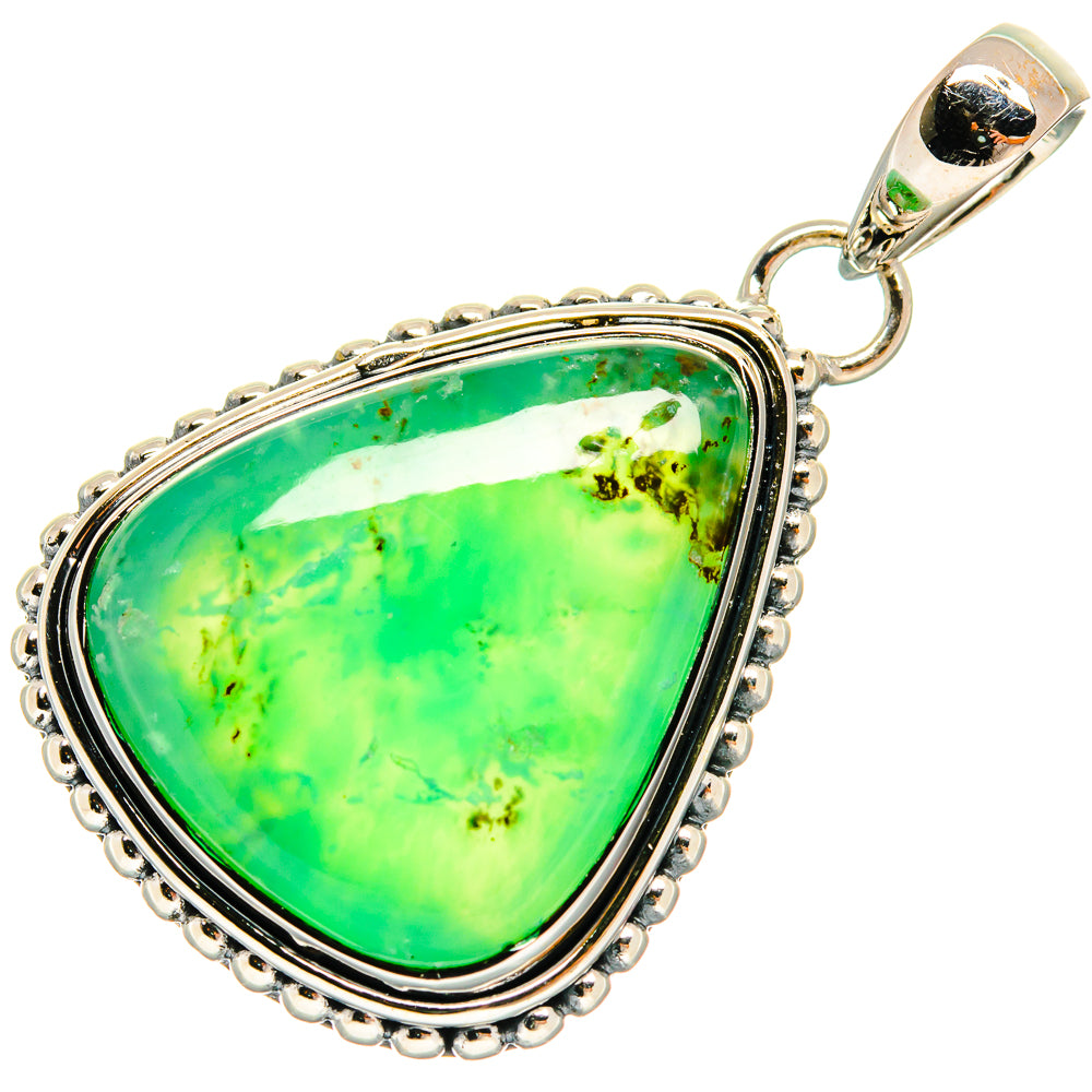 Chrysoprase Pendants handcrafted by Anasilvercos - PD26008 - Photo 2