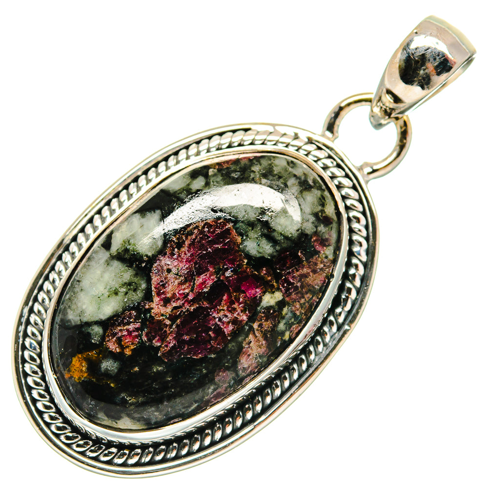 Russian Eudialyte Pendants handcrafted by Anasilvercos - PD26014 - Photo 2