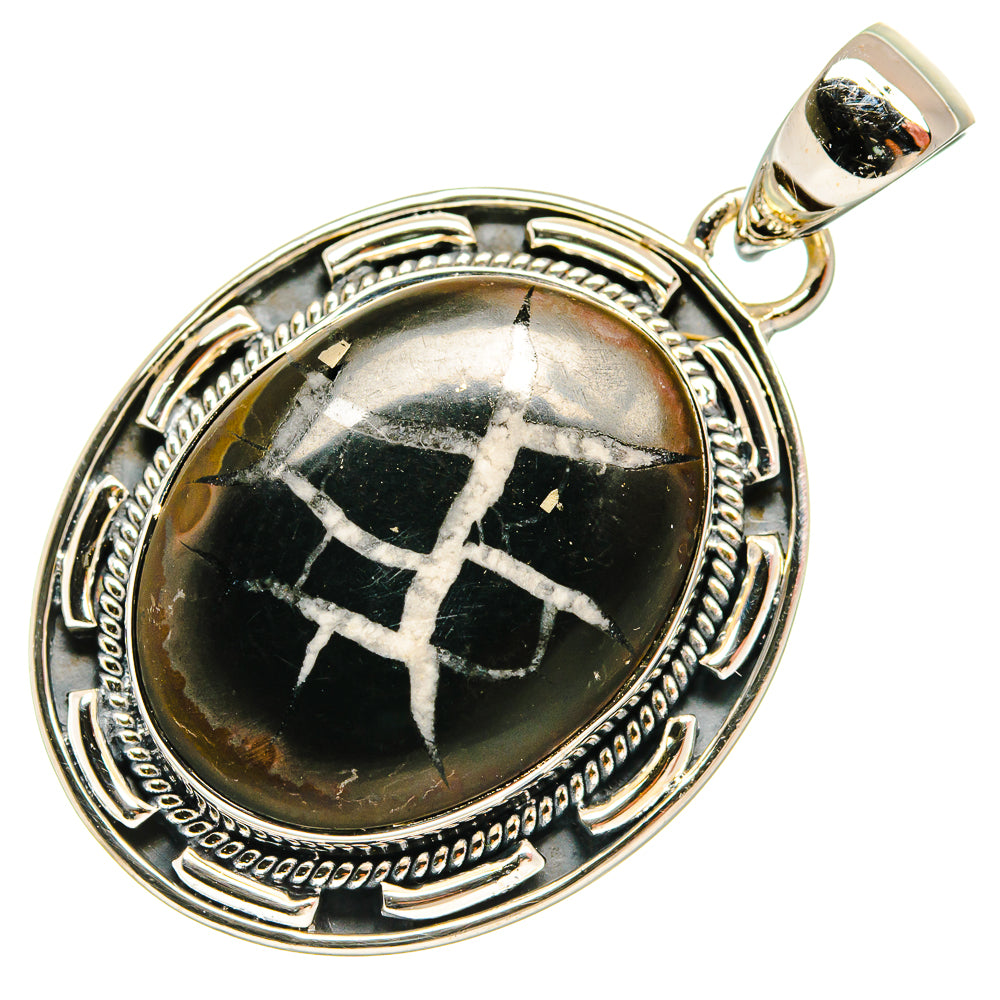 Septarian Geode Pendants handcrafted by Anasilvercos - PD26024 - Photo 2