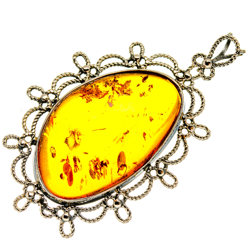 Baltic Amber Pendants handcrafted by Anasilvercos - PD26052 - Photo 2