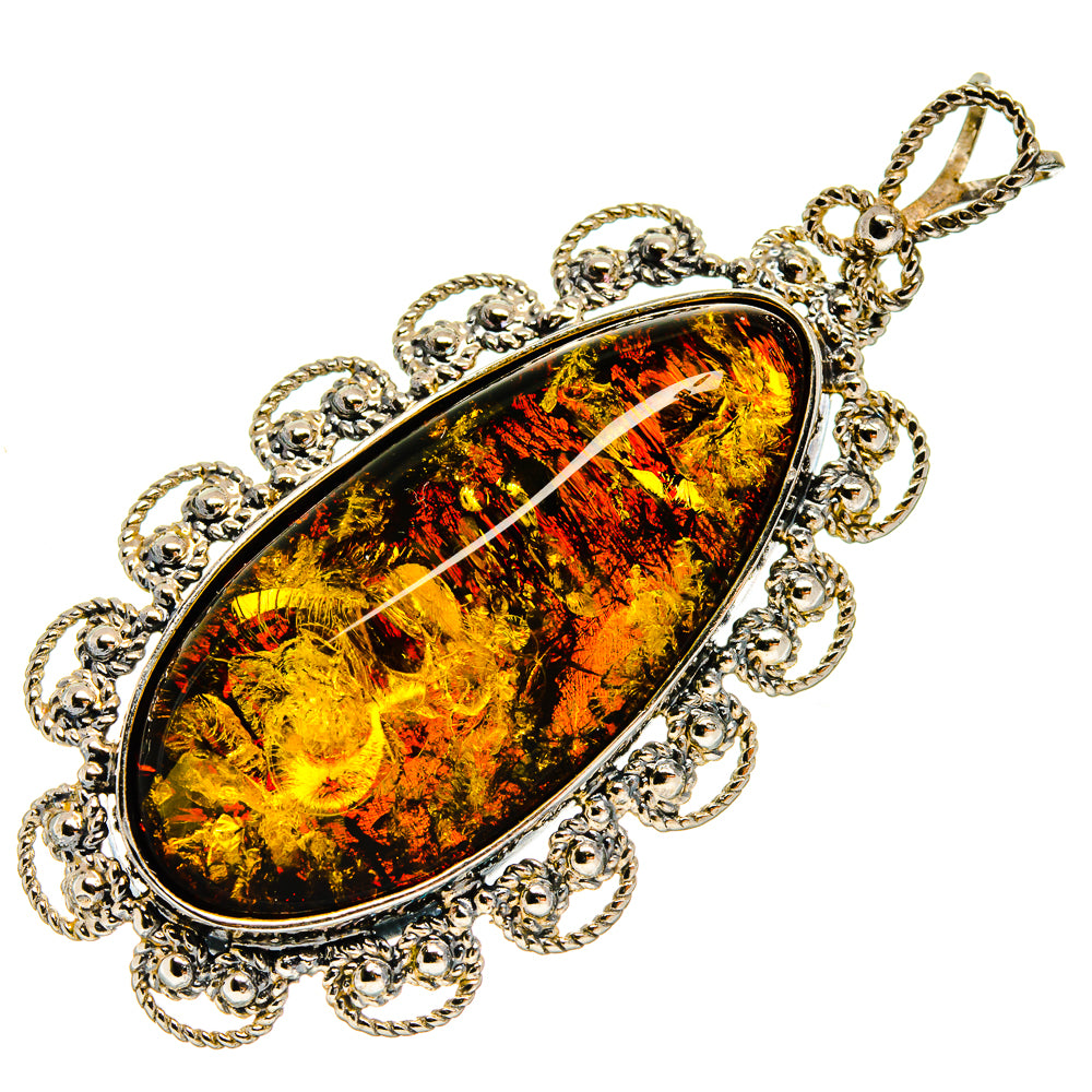 Baltic Amber Pendants handcrafted by Anasilvercos - PD26057 - Photo 2