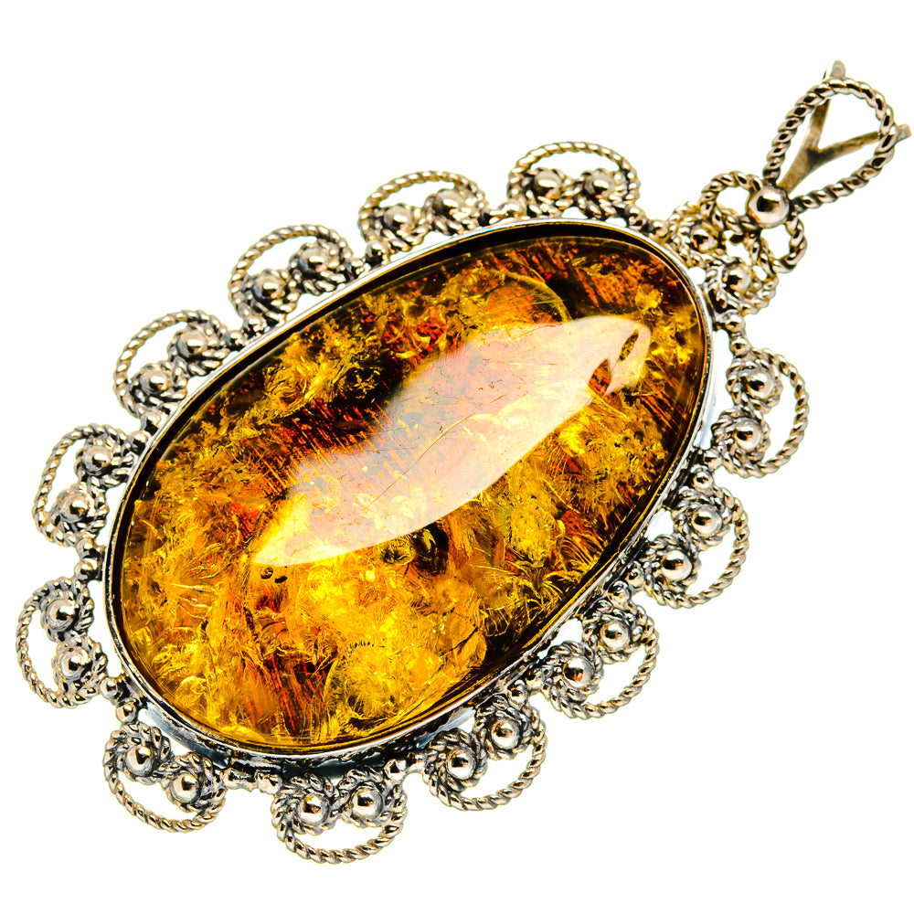 Baltic Amber Pendants handcrafted by Anasilvercos - PD26060 - Photo 2