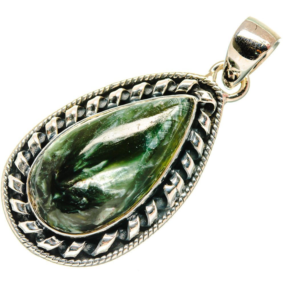 Seraphinite Pendants handcrafted by Anasilvercos - PD26256 - Photo 2