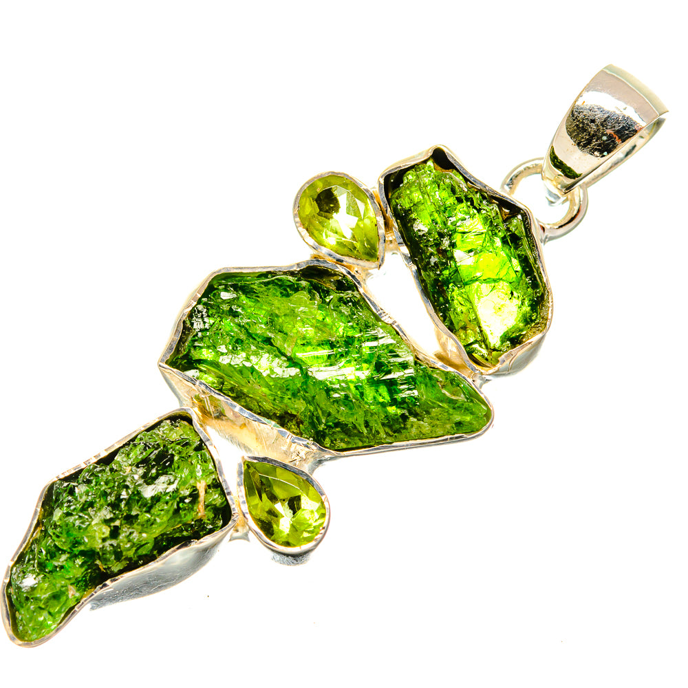 Chrome Diopside Pendants handcrafted by Anasilvercos - PD26269 - Photo 2